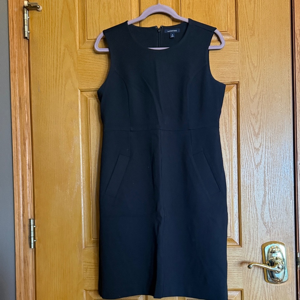 LOFT Black Midi Dress
